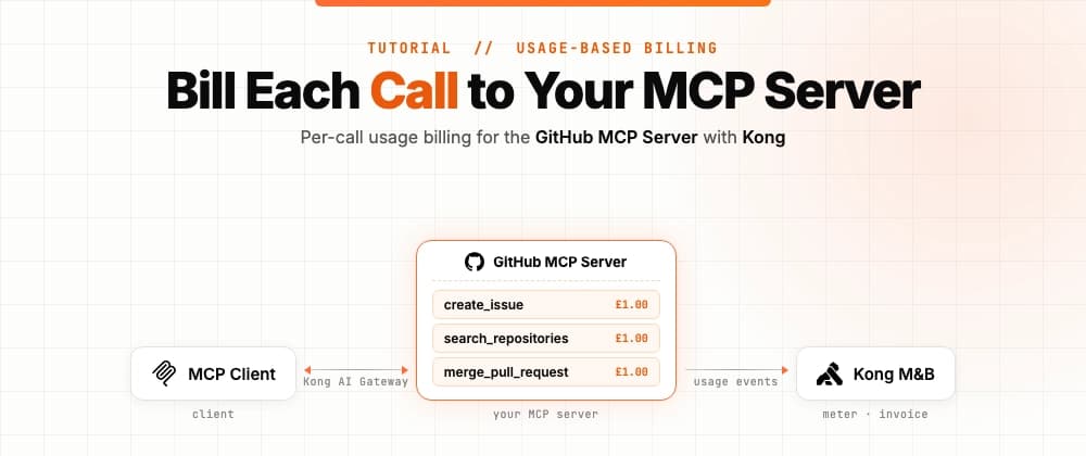 Monetize Your MCP Server: Usage-Based Billing for the GitHub MCP Server with Kong AI Gateway